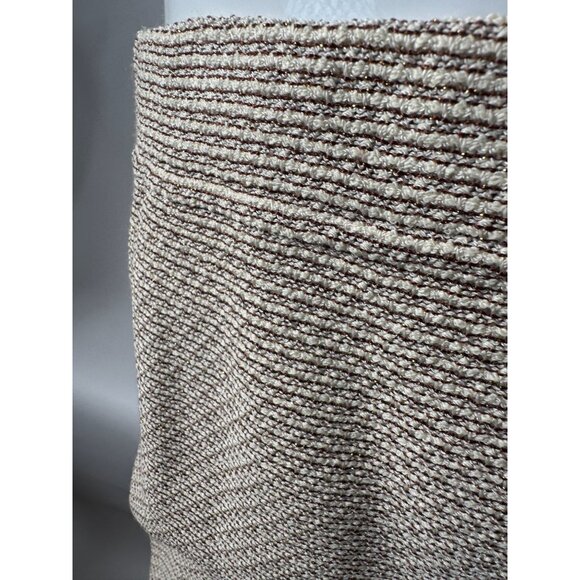 St. John Collection By Marie Gold Beige Textured Knit Skirt Suit Set Size 4 With - Picture 13 of 16